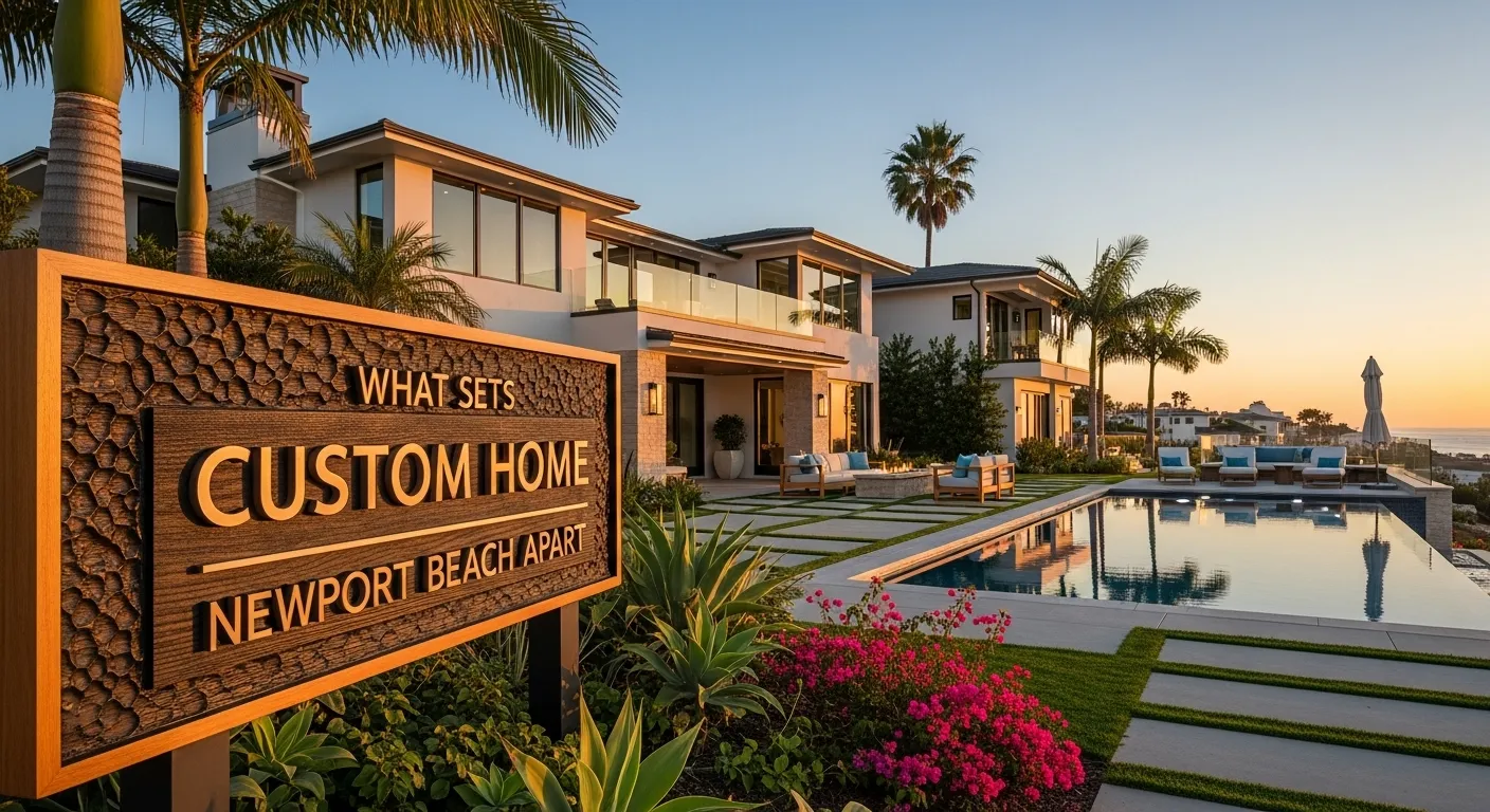 What Sets Custom Home Newport Beach Apart