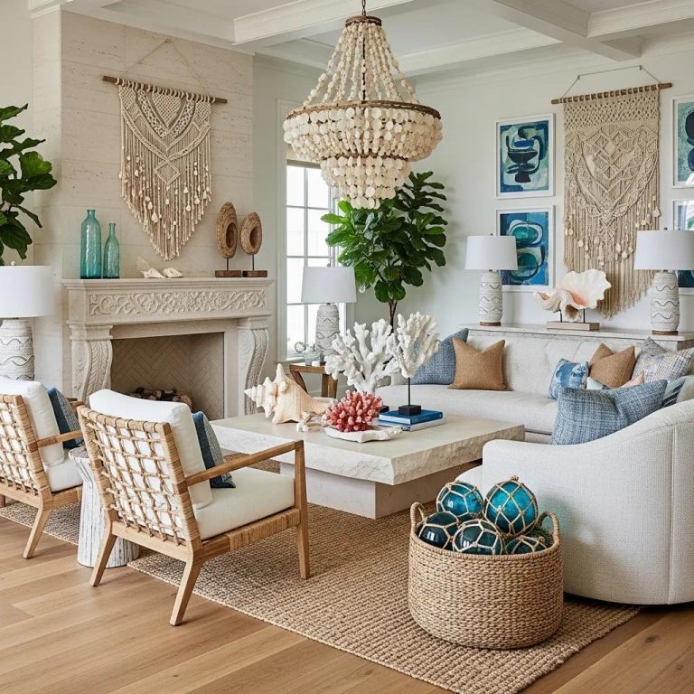 Luxurious living room with bespoke interior design elements and high-end materials