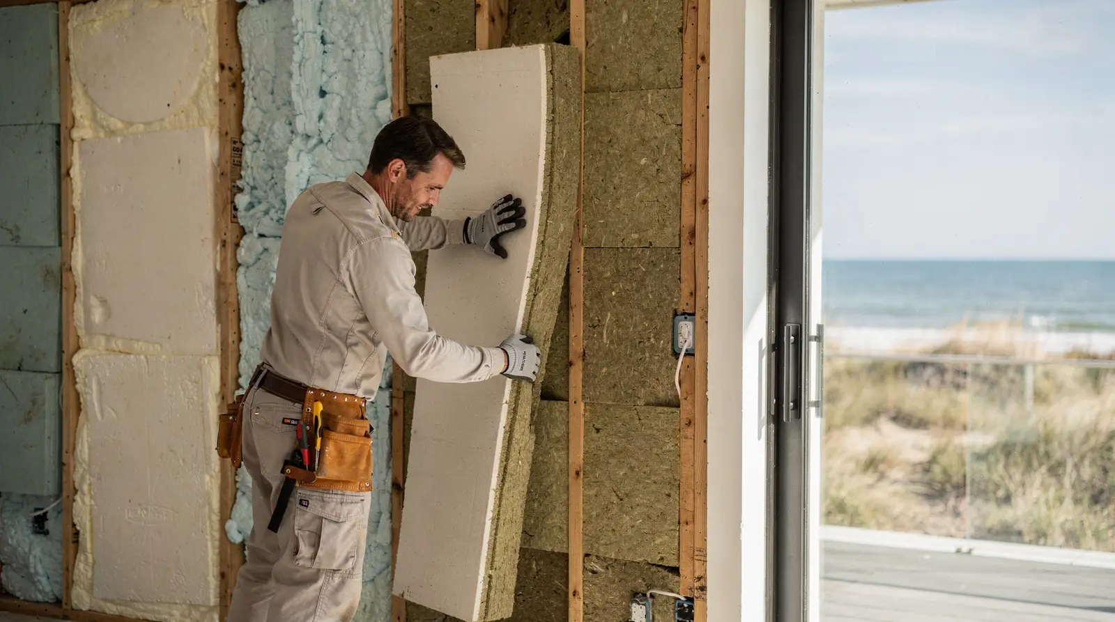Blown-in fiberglass insulation is a cost-effective option well suited to hard-to-reach attic areas such as
